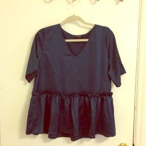 SHEIN Peplum Top size large